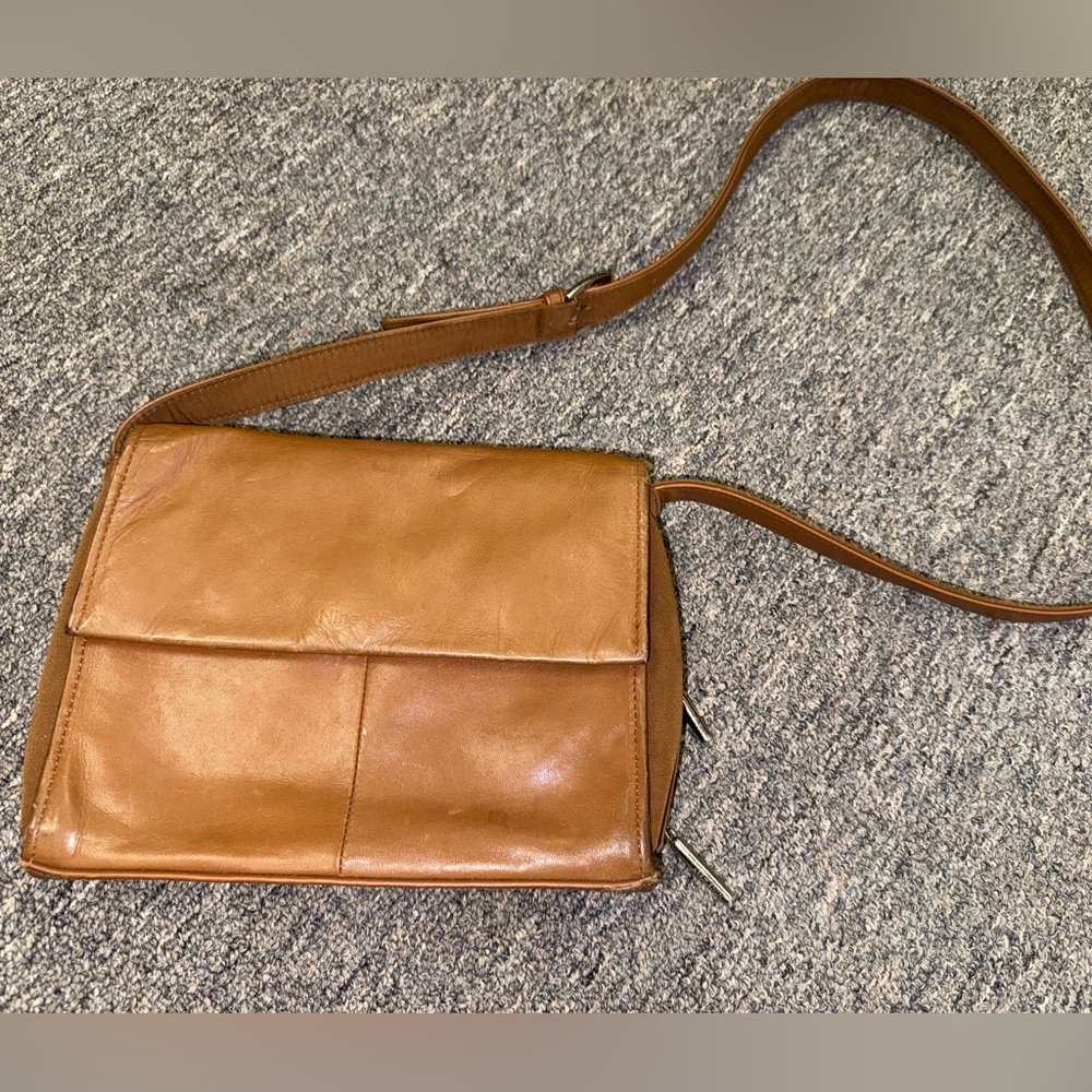 Nine West Brown Leather Crossbody